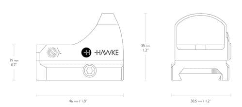 Hawke Micro Reflex Dot Weaver Mount - Airgun Express | C & H Weston